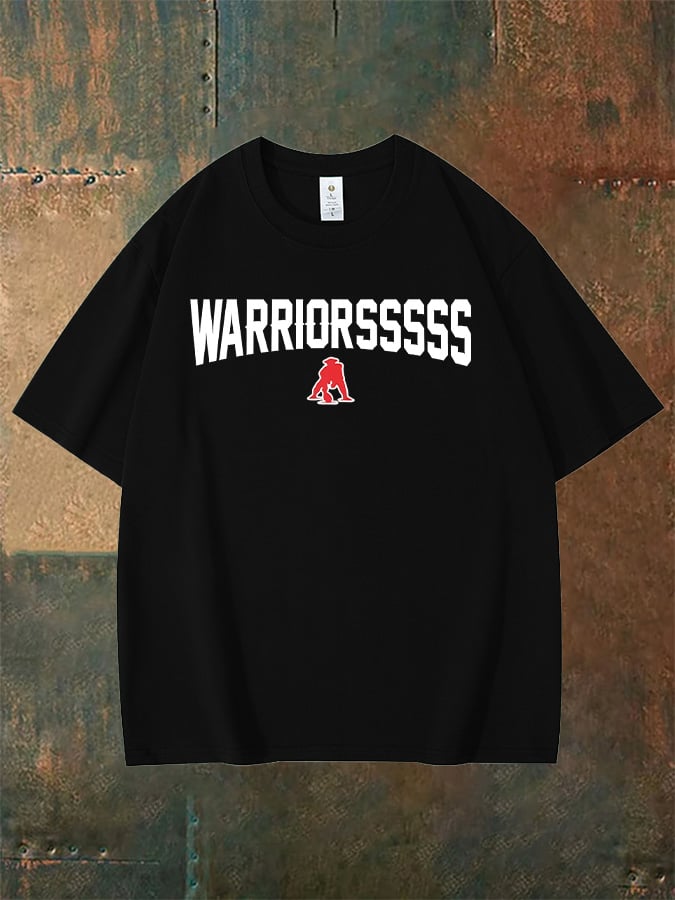 Unisex WARRIORSSSSS Print T-shirt