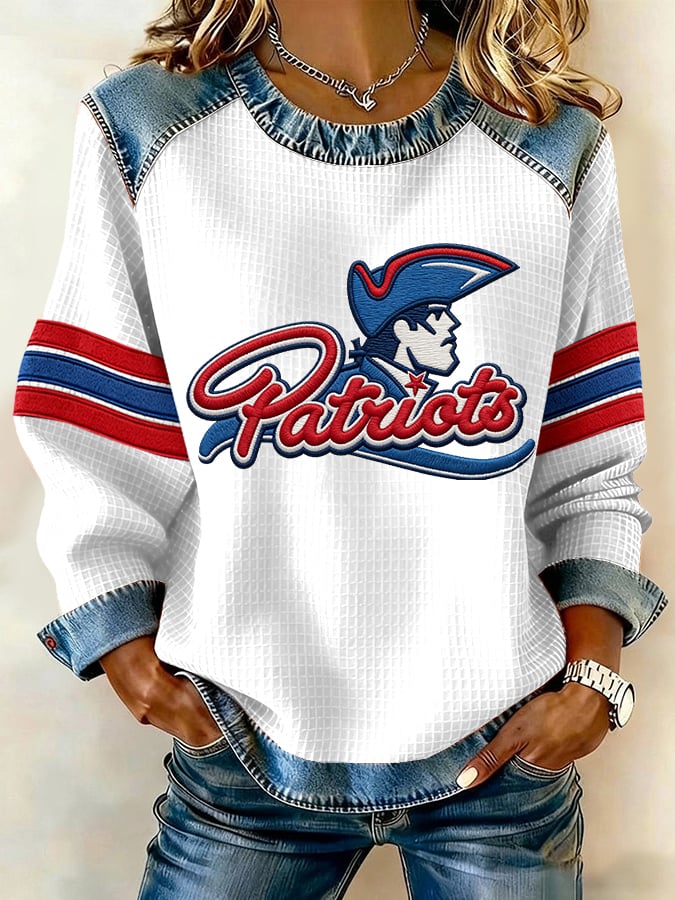 Women's Rugby Print Sweatshirt