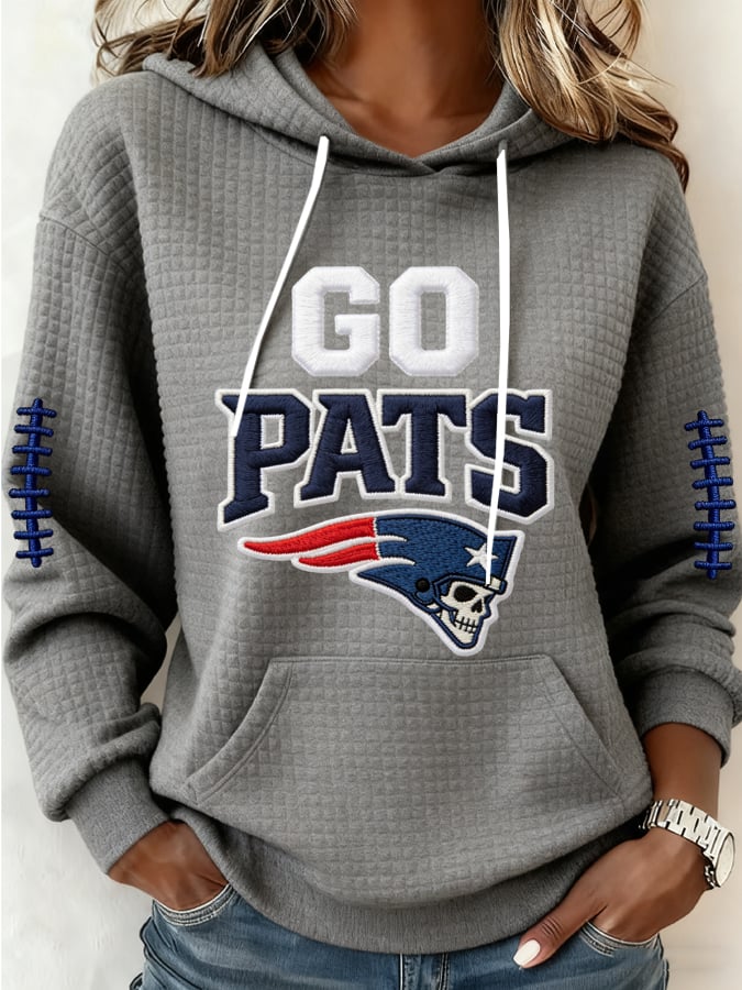 Women's Football Print Casual Sweatshirt