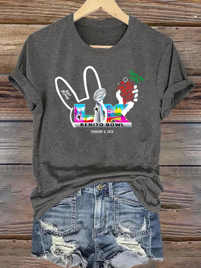 Women's Opening And Halftime Shows Print Casual T-shirt