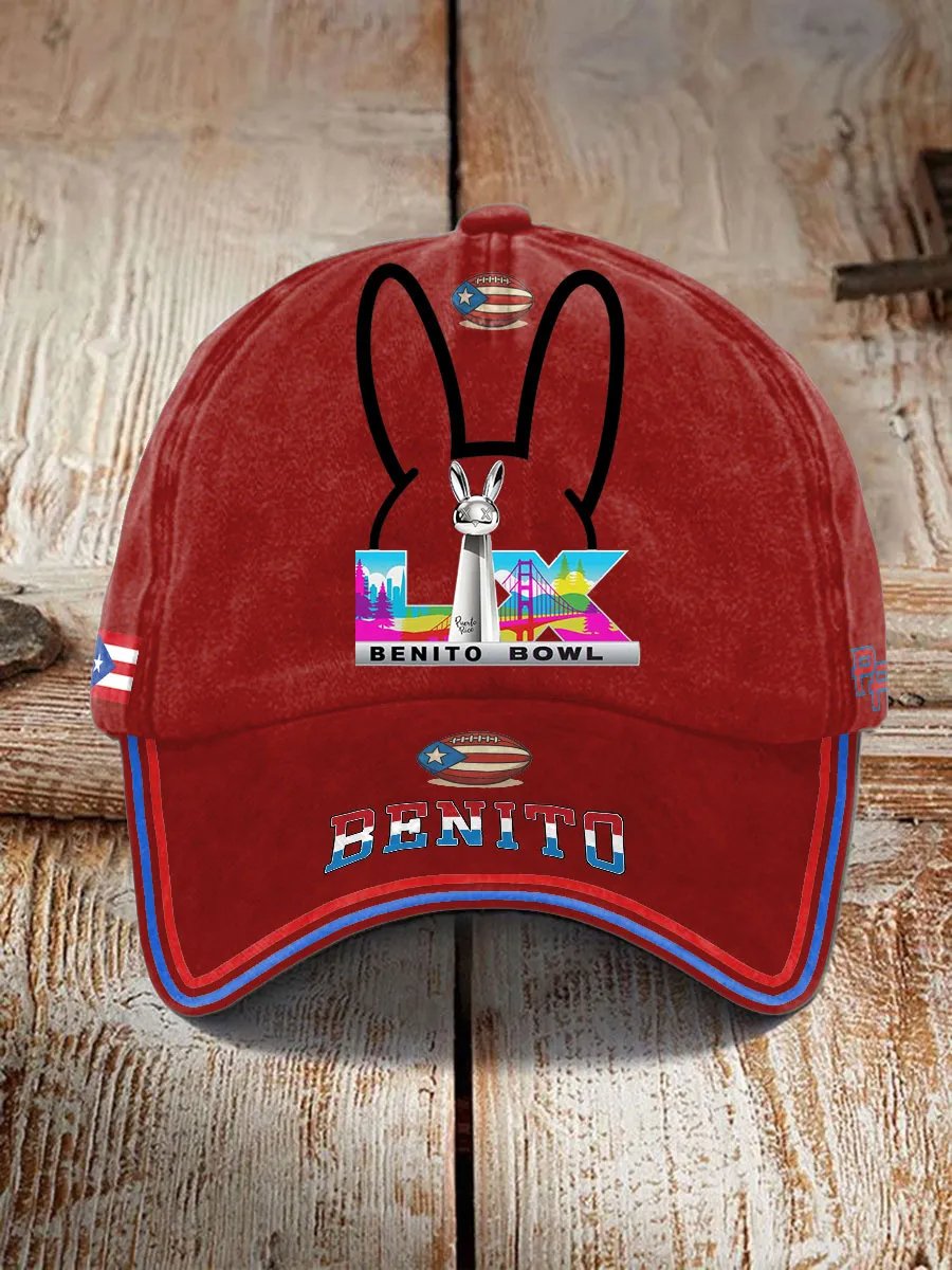 Puerto Rico Print Baseball Cap