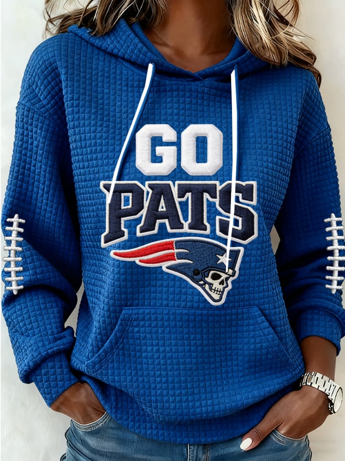 Women's Football Print Casual Sweatshirt