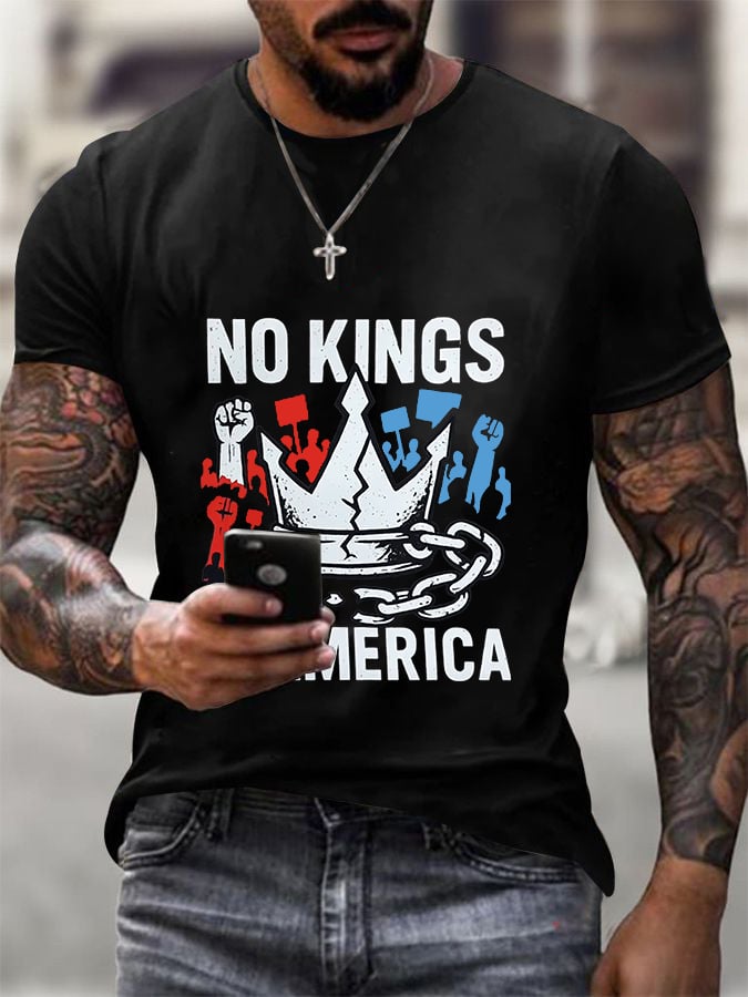 We Serve For The Country Not For The King Print T-Shirt