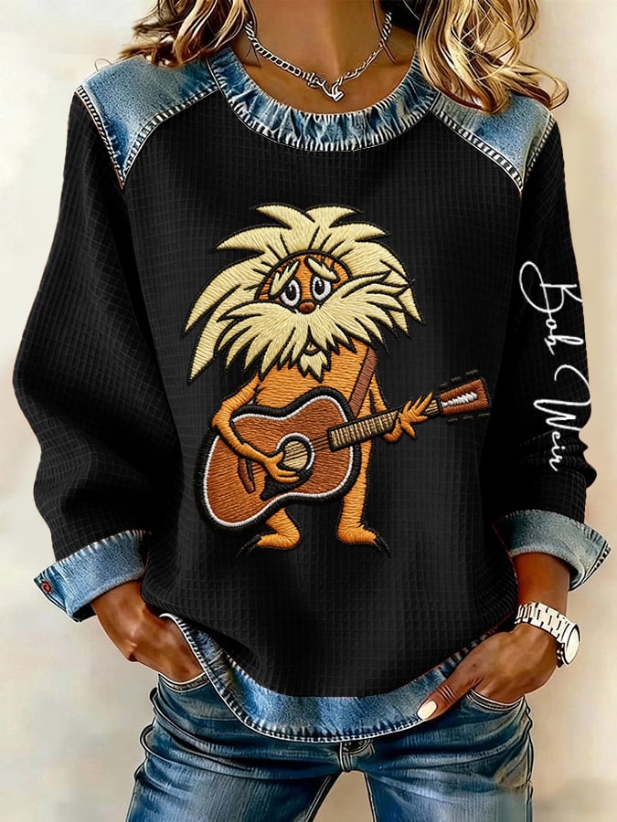 ๐ฅBuy 3 Get 15% Off Women's Vintage Rock Tribute Print Casual Sweatshirt