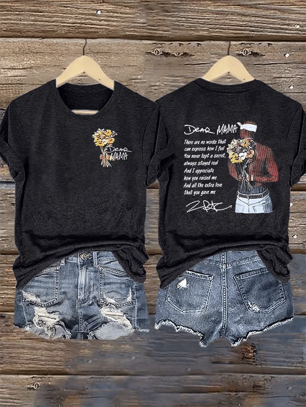 Women's DEAR MAMA Printed T-Shirt