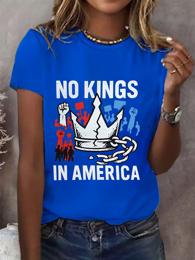 We Serve For The Country Not For The King Print T-Shirt