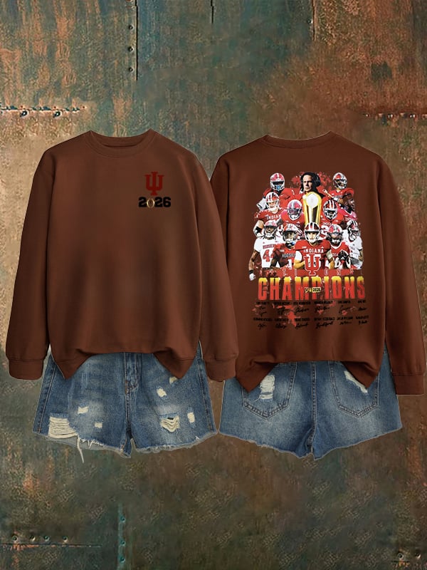 Women's Football Print Sweatshirt