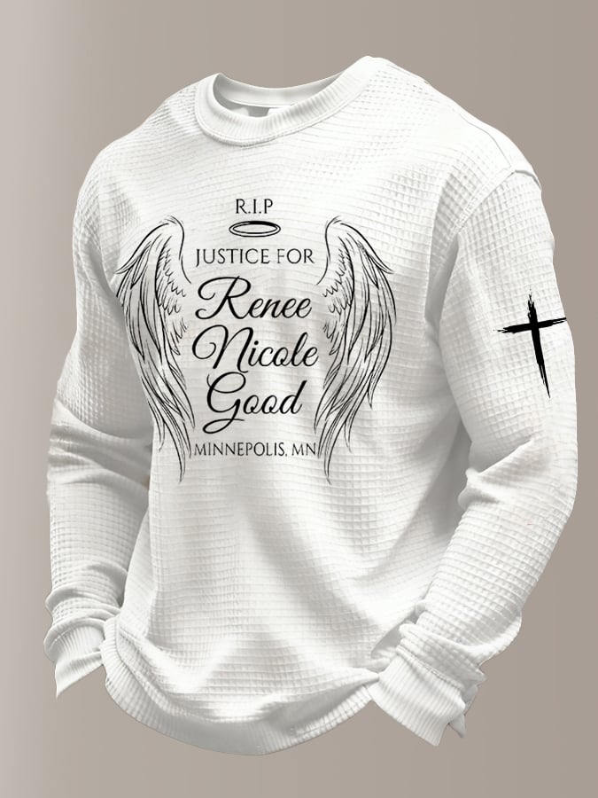 Men's Justice for Renee Nicole Good Printed Casual Sweatshirt