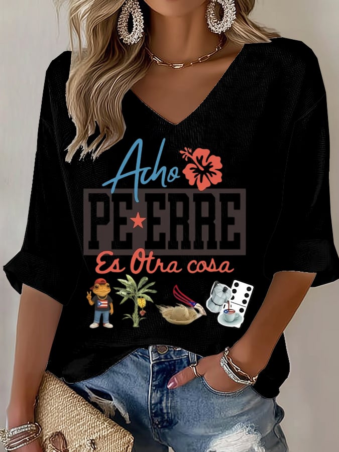 Women's Puerto Rico Print T-Shirt