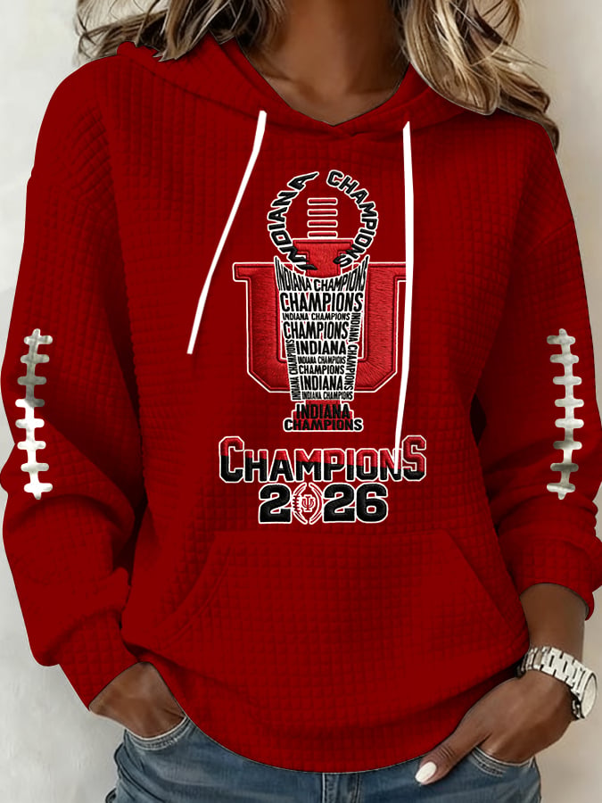 Women's Football Print Casual Sweatshirt