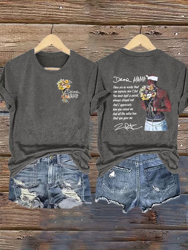 Women's DEAR MAMA Printed T-Shirt
