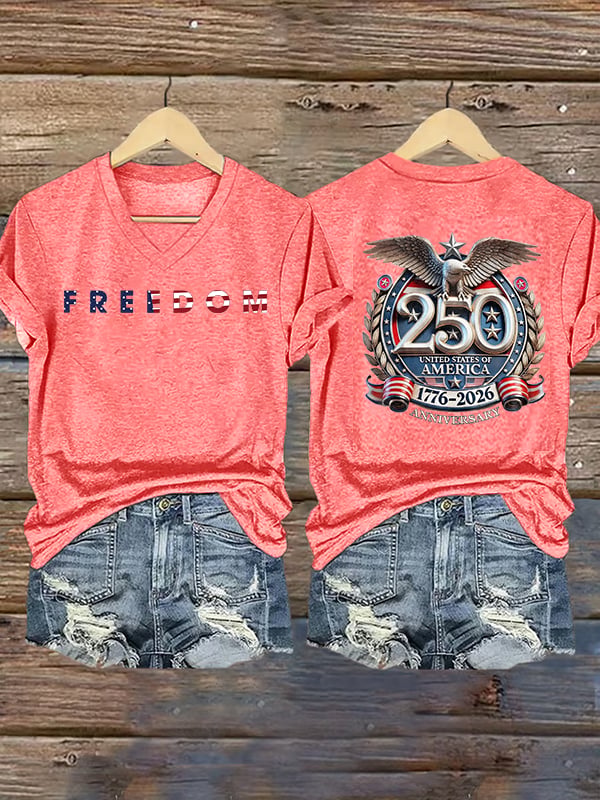 Women's FREEDOM Print T-Shirt
