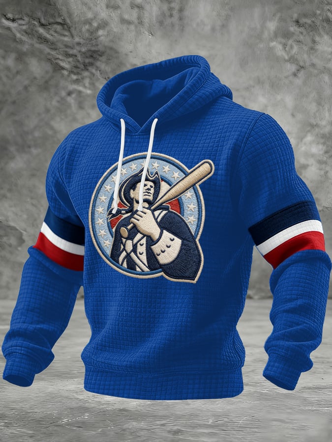 Men's Rugby Print Hoodie