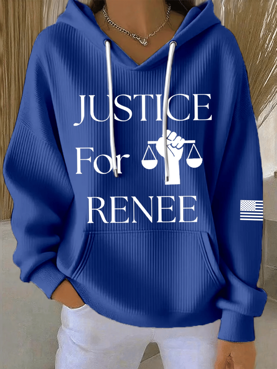 Women's Justice For Renee Nicole Good Print Casual Sweatshirt
