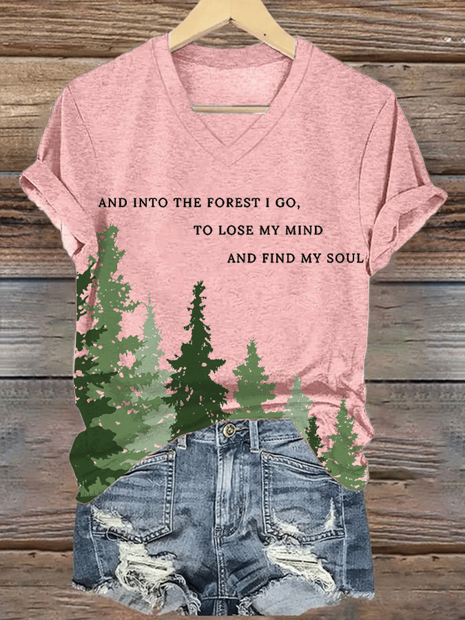 Women's National Park Conservation Print V-Neck T-Shirt
