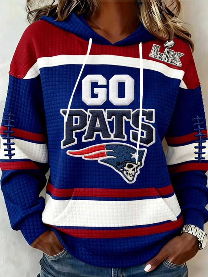 Women's Football Print Casual Sweatshirt