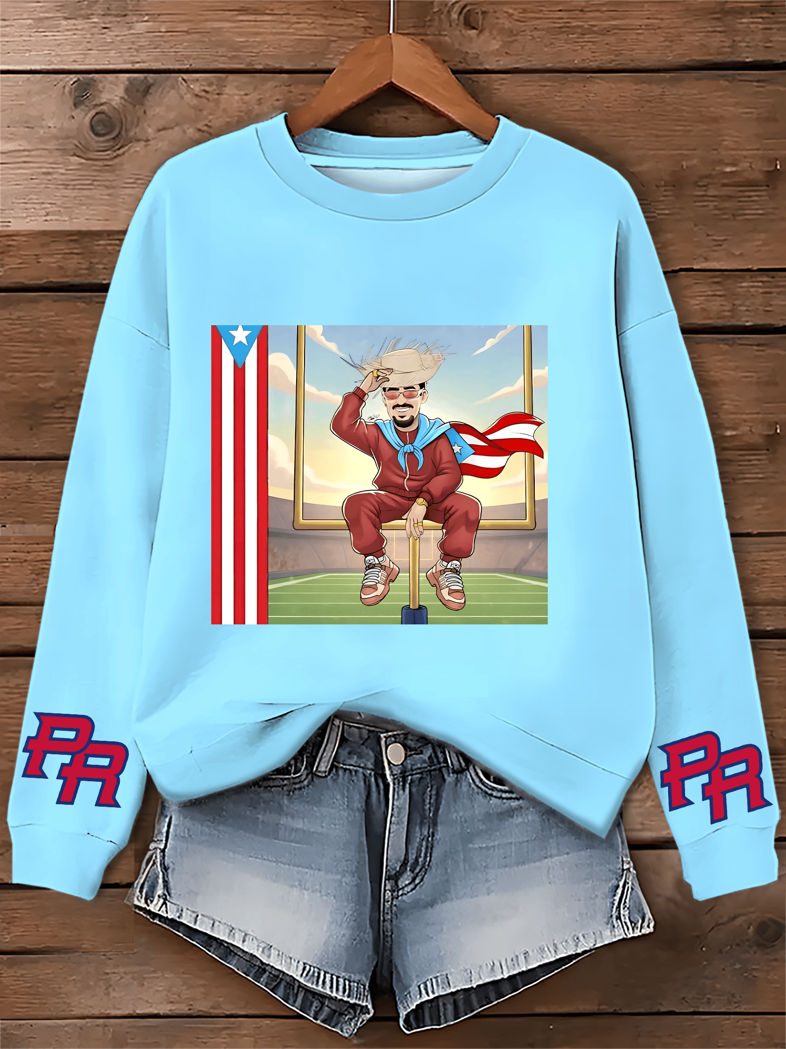 Puerto RIco Benito Bowl Printed Sweatshirt