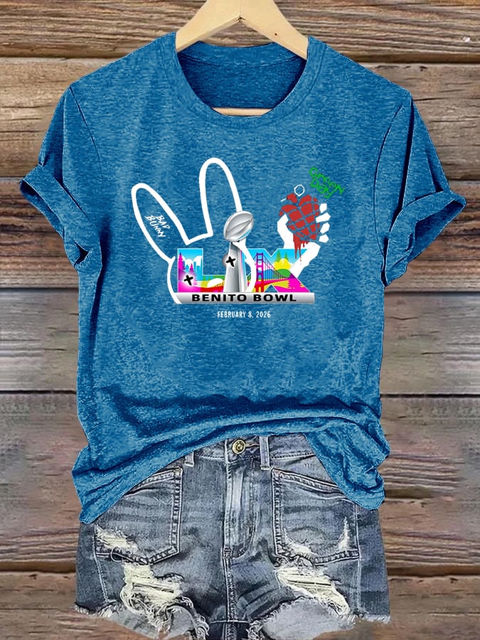 Women's Opening And Halftime Shows Print Casual T-shirt