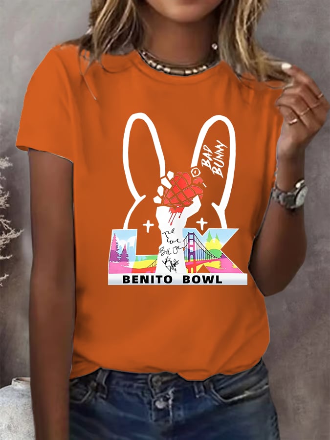 Women's Opening And Halftime Shows Print Casual T-shirt
