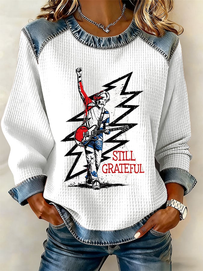 ๐ฅBuy 3 Get 15% Off Women's Retro Print Long-Sleeve Sweatshirt