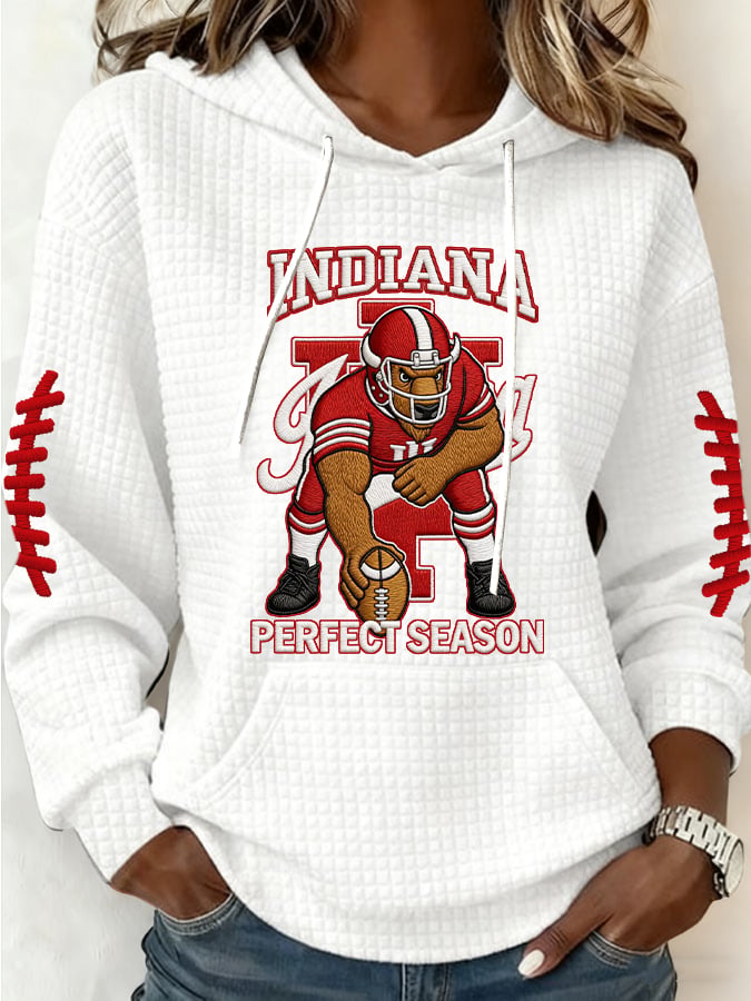 Women's Football Print Casual Sweatshirt