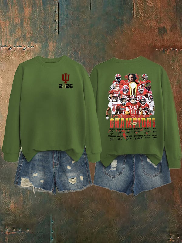 Women's Football Print Sweatshirt