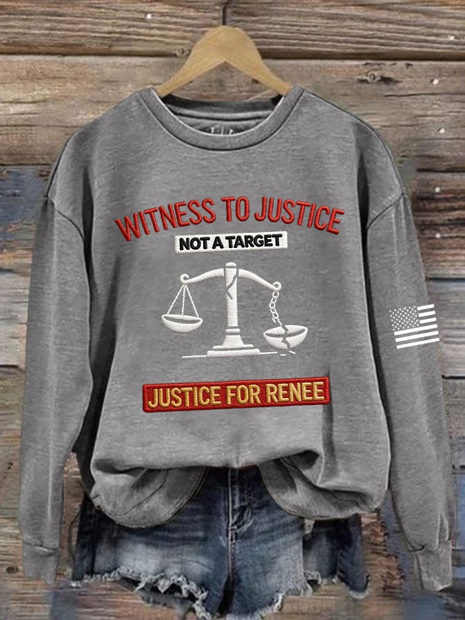 Women's JUSTICE FOR RENEE Printed Hoodies