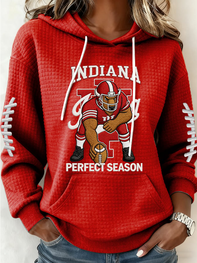 Women's Football Print Casual Sweatshirt