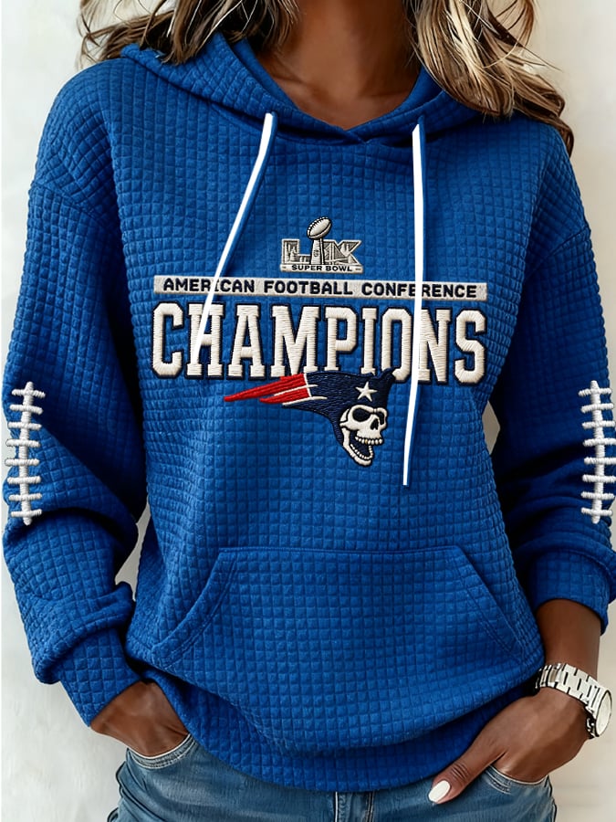 Women's Football Print Casual Sweatshirt