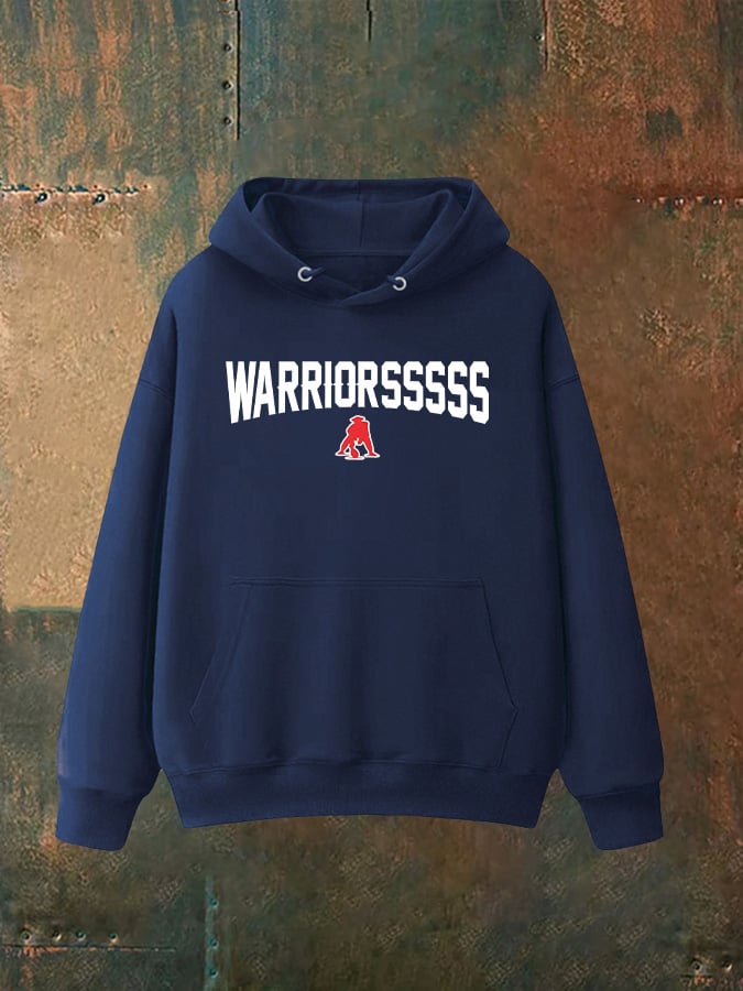 Unisex WARRIORSSSSS Print Hoodie