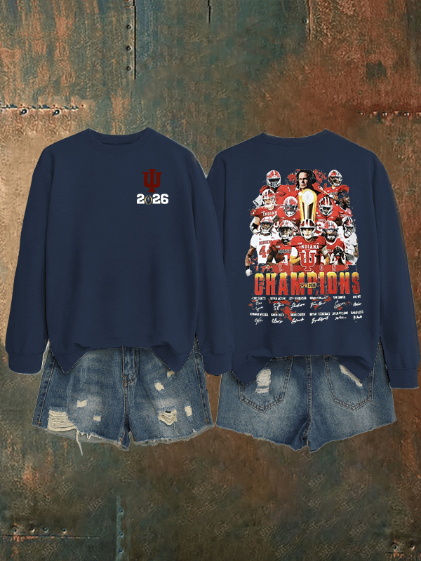 Women's Football Print Sweatshirt