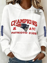 Women's Football Print Casual Sweatshirt