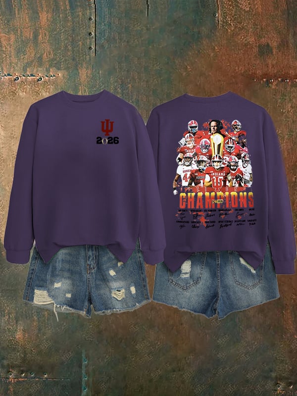 Women's   Football Print Sweatshirt
