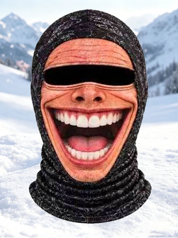 Men's Outdoor Warm Balaclava with Funny Expressions