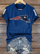 Women's Football Print Casual T-shirt