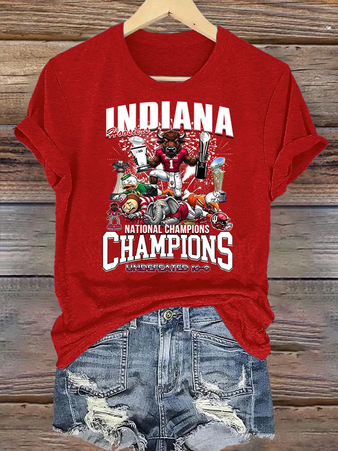 Women's  Football Print T-Shirt