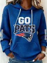 Women's Football Print Casual Sweatshirt