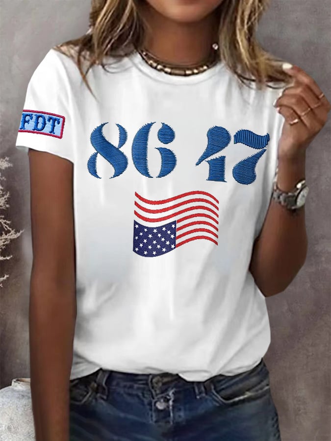 🔥Buy 3 Get 15% Off🔥Retro 86 47 FDT Print T-Shirt