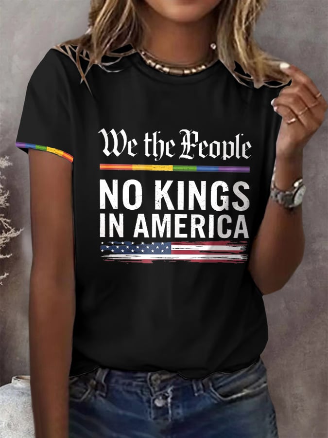 🔥Buy 3 Get 15% Off🔥Women's Casual Proud Reject King Printed T-shirt