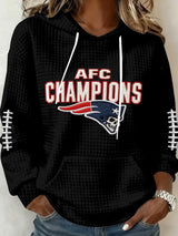 Women's Football Print Casual Sweatshirt