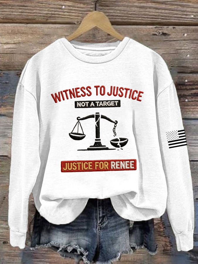 Women's JUSTICE FOR RENEE Printed Hoodies