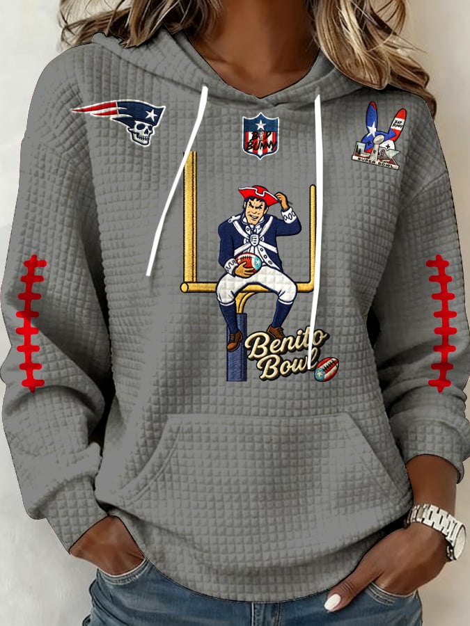 Women's Football Print Casual Sweatshirt