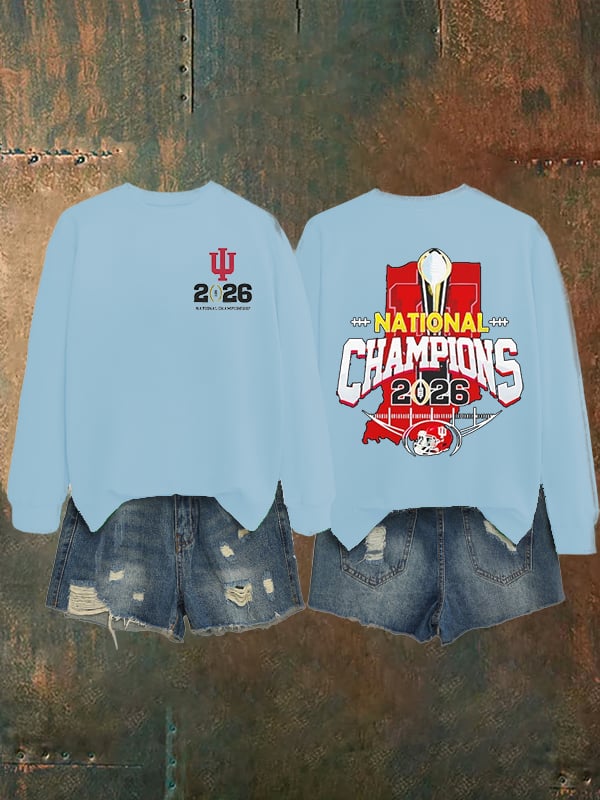 Women's   Football Print Sweatshirt