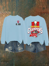 Women's   Football Print Sweatshirt