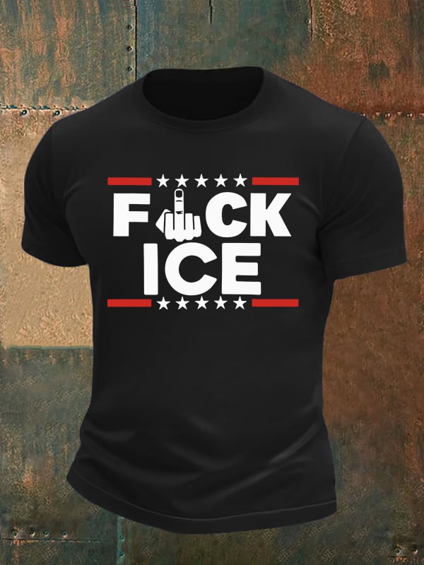 Men's ICE  Print  T-Shirt