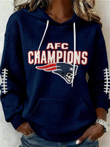 Women's Football Print Casual Sweatshirt