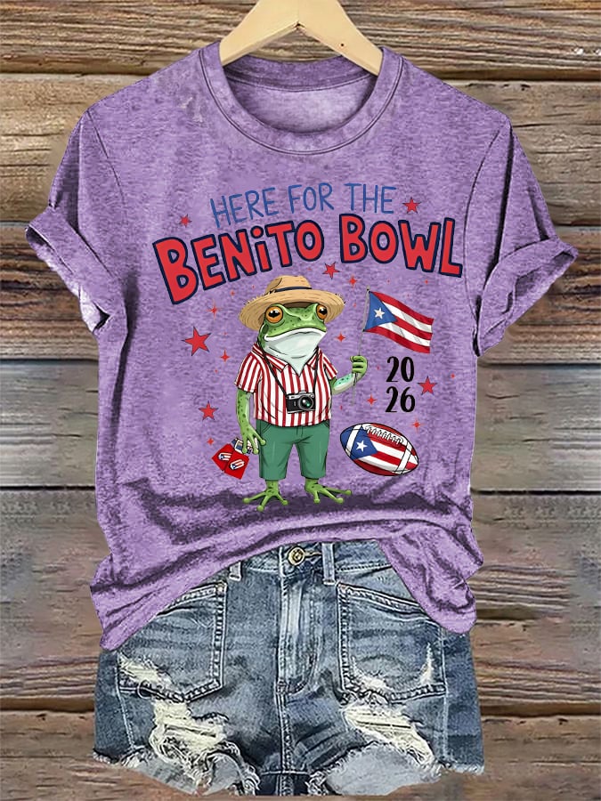Women's  Benito Bowl Puerto Rico Football T-Shirt