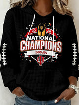 Women's Football Print Casual Sweatshirt