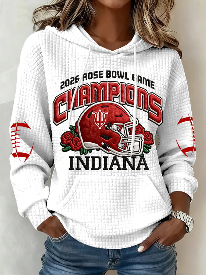 Women's Football Print Casual Sweatshirt