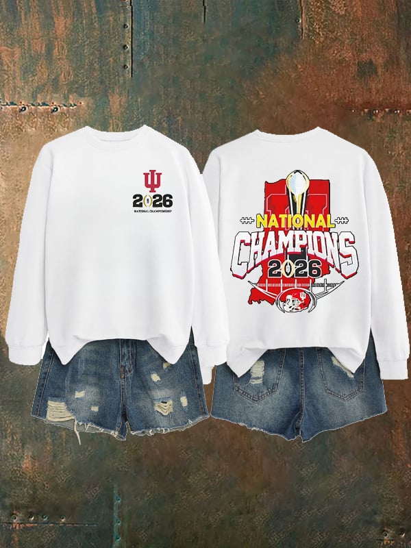 Women's   Football Print Sweatshirt